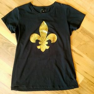 Campus Culture Fleur de Lis Top, Size L